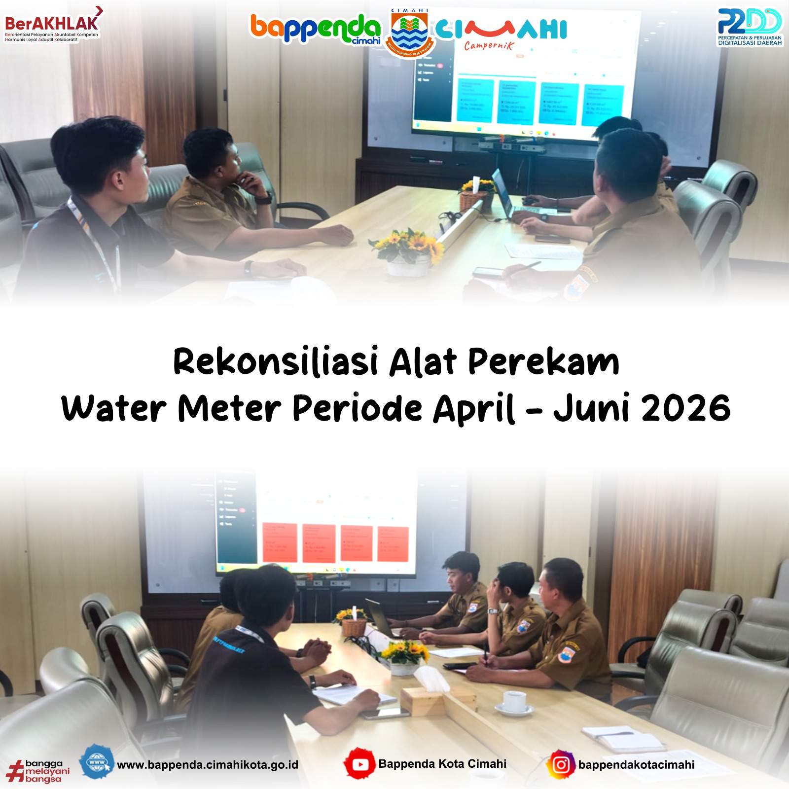 Rekonsiliasi Alat Perekam Water Meter Periode April - Juni 2026 